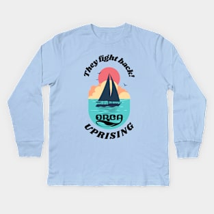 Orca Uprising - They Fight Back! Kids Long Sleeve T-Shirt